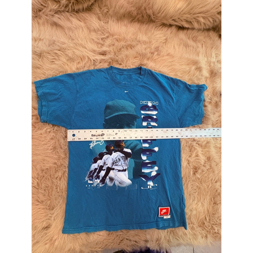 Nike Ken Griffey Jr Seattle Mariners T-Shirt Teal Blue Graphic Tee DM0934-360 S - Picture 7 of 7